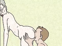 ناظران تفریحات برهنه ، گشت و گذار در روستای محل تولد مادر و مصاحبه سکسی پسرها با افراد برهنه